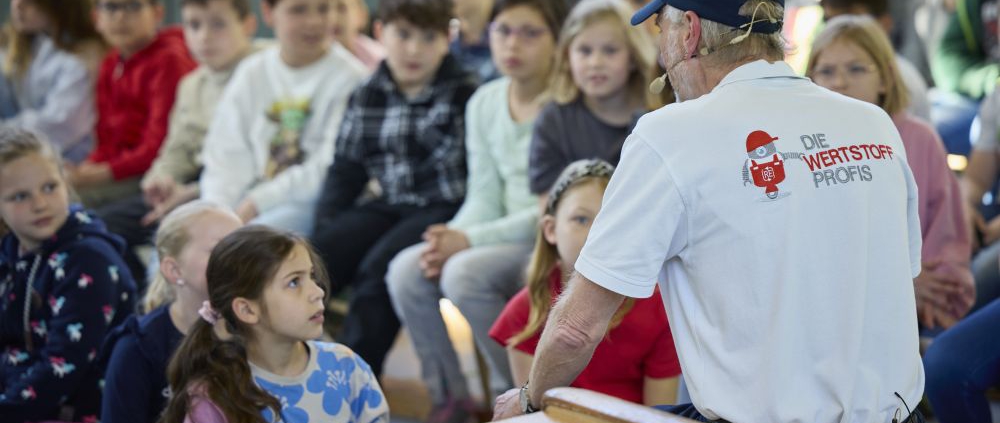 Wertstoffprofis Shooting Lerntheater Moderation FS Infotainment Friedhelm Susok